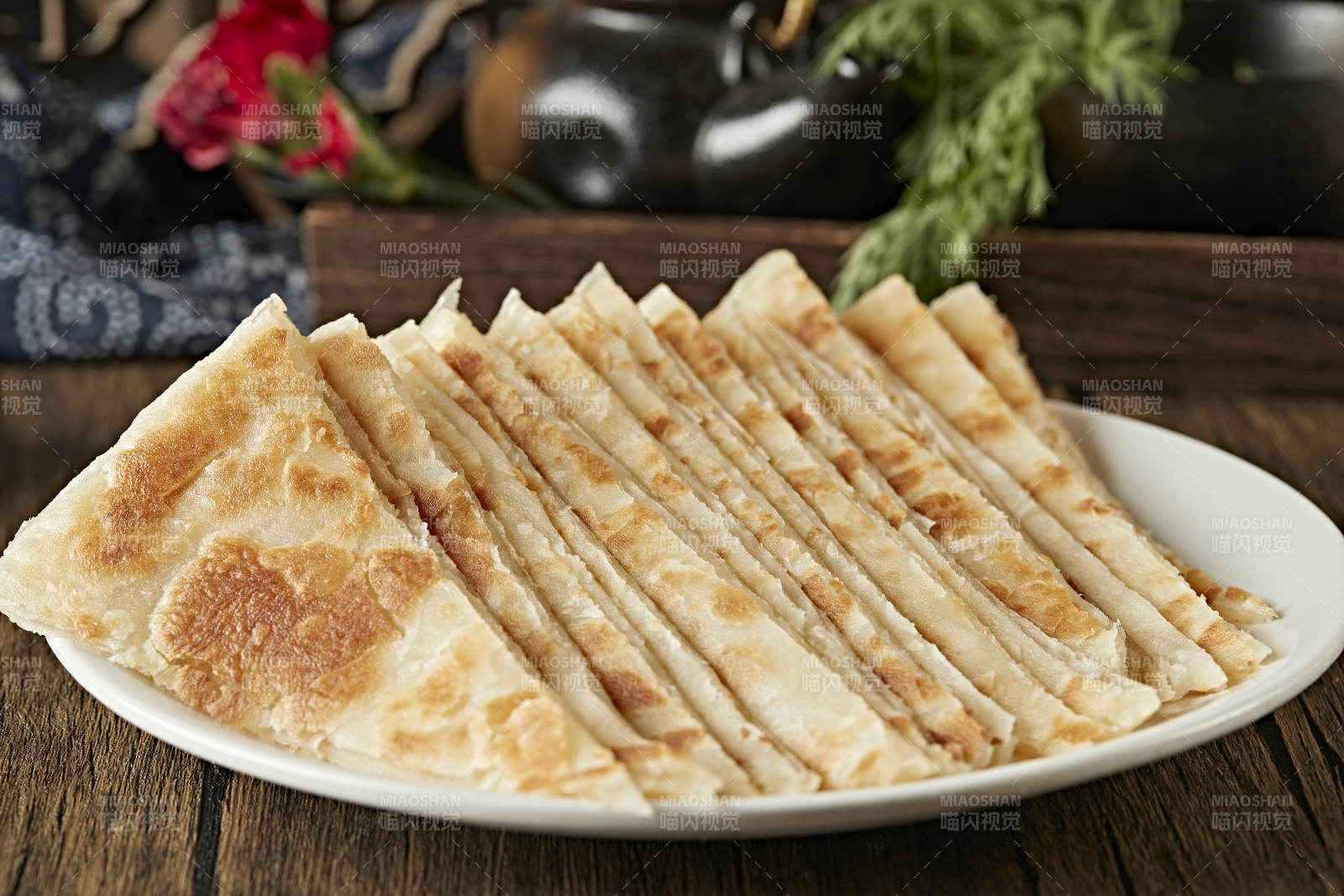 美味的手工烙大饼图片