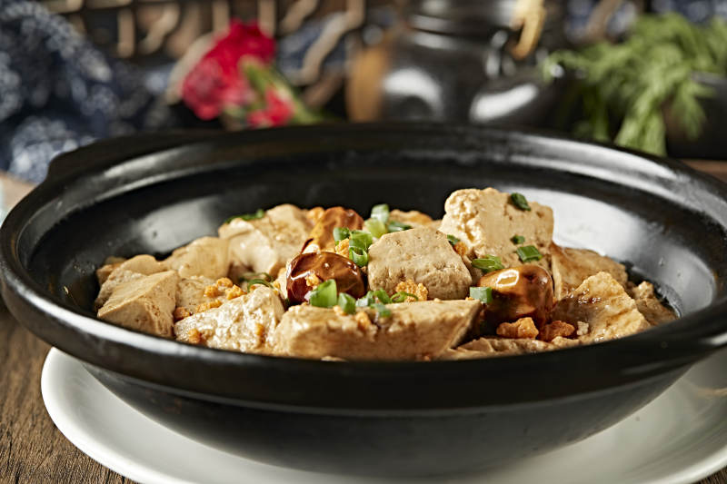 砂锅葱香懒豆腐图片