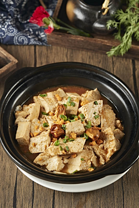 砂锅葱香懒豆腐图片