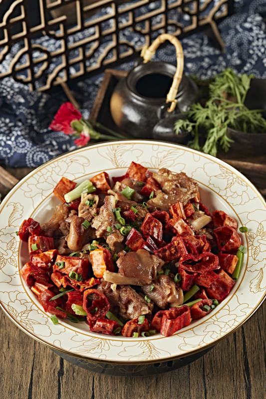 香辣干煸猪蹄块图片