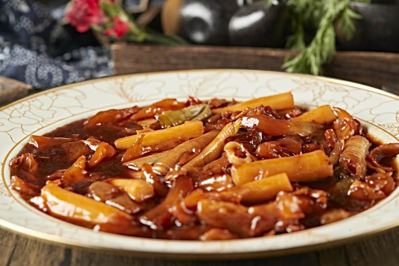鲁菜葱烧牛蹄筋图片