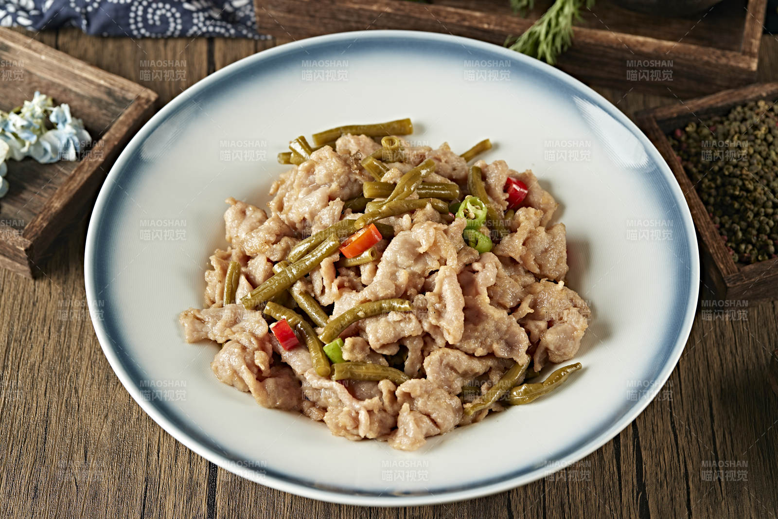 米椒泡豇豆炒牛柳图片