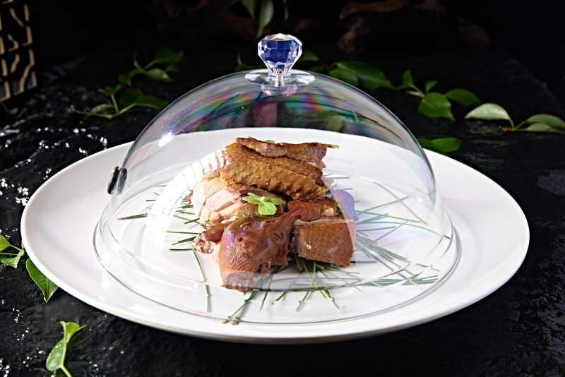 松香松烟熏卤味柴鸡图片