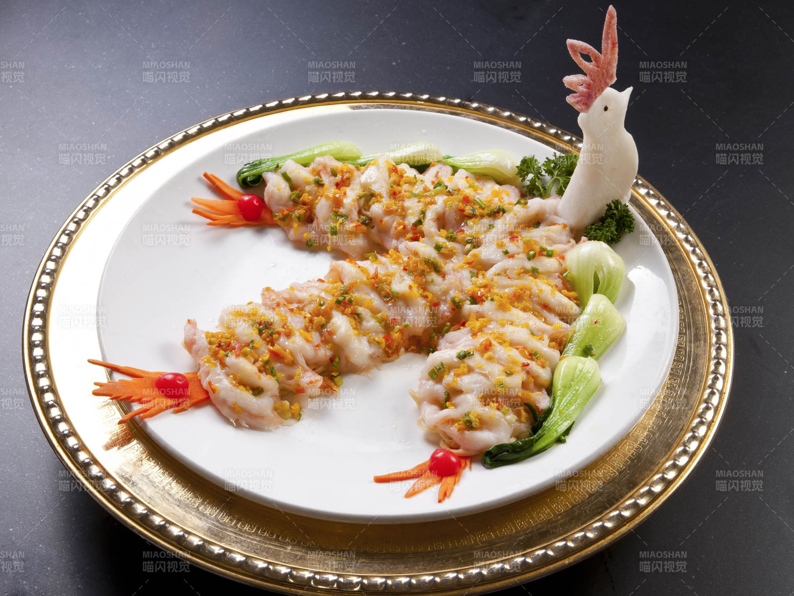 清蒸浇汁凤凰虾图片