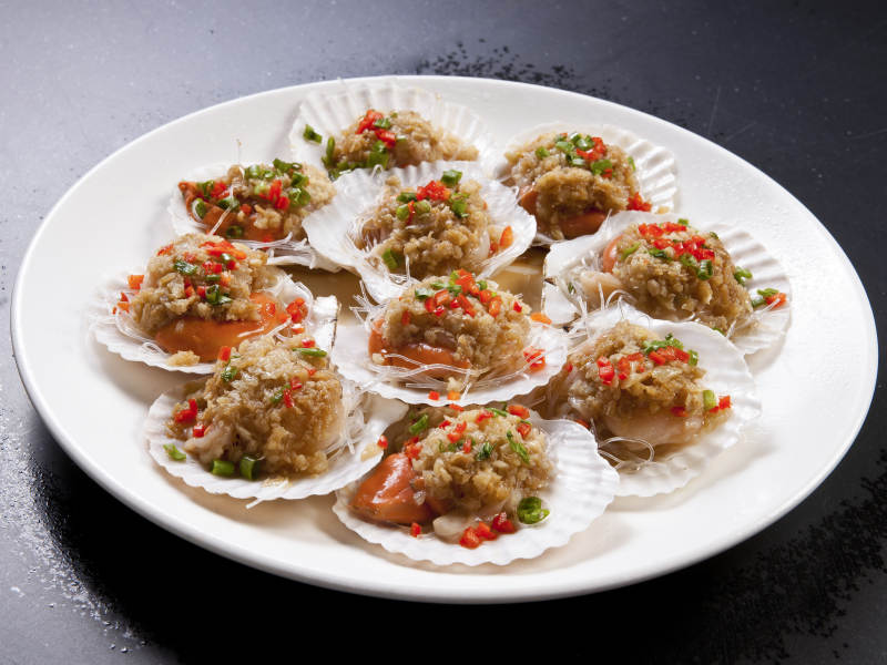 蒜蓉粉丝扇贝图片