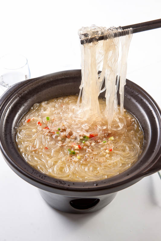 砂锅肉沫水晶粉图片