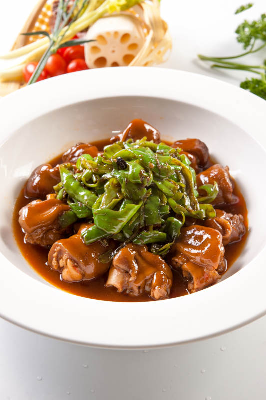 豆豉泰椒猪蹄块图片