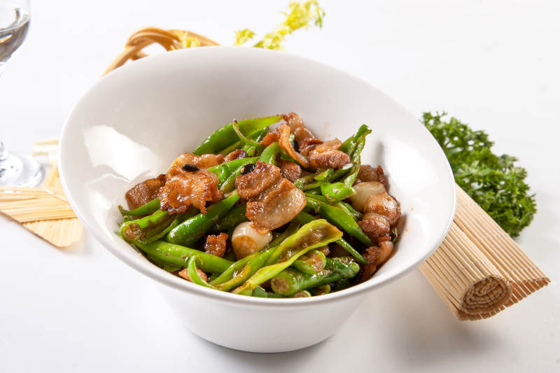 蒜香杭椒五花肉图片