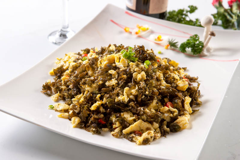 地皮菜炒鸡蛋图片