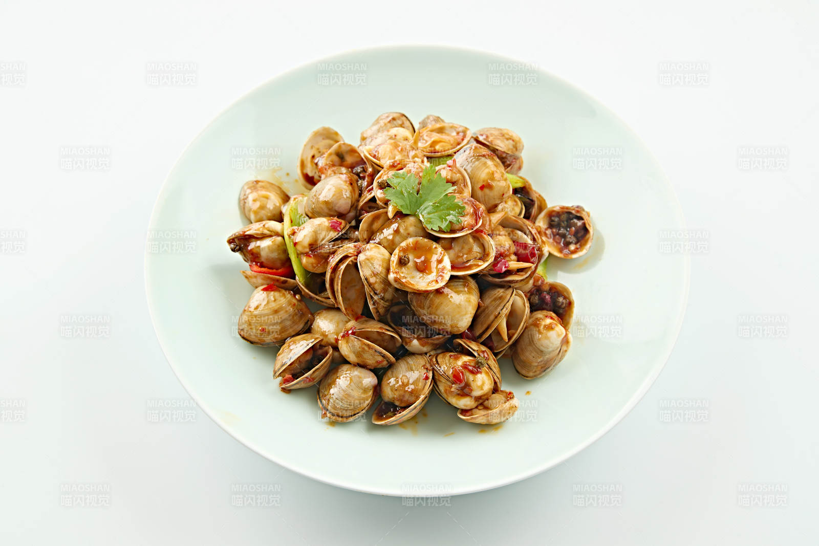 夏季大排档美食香辣超花蛤图片