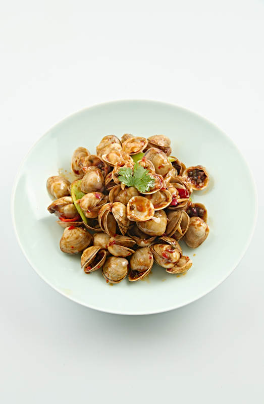 夏季大排档美食香辣超花蛤图片