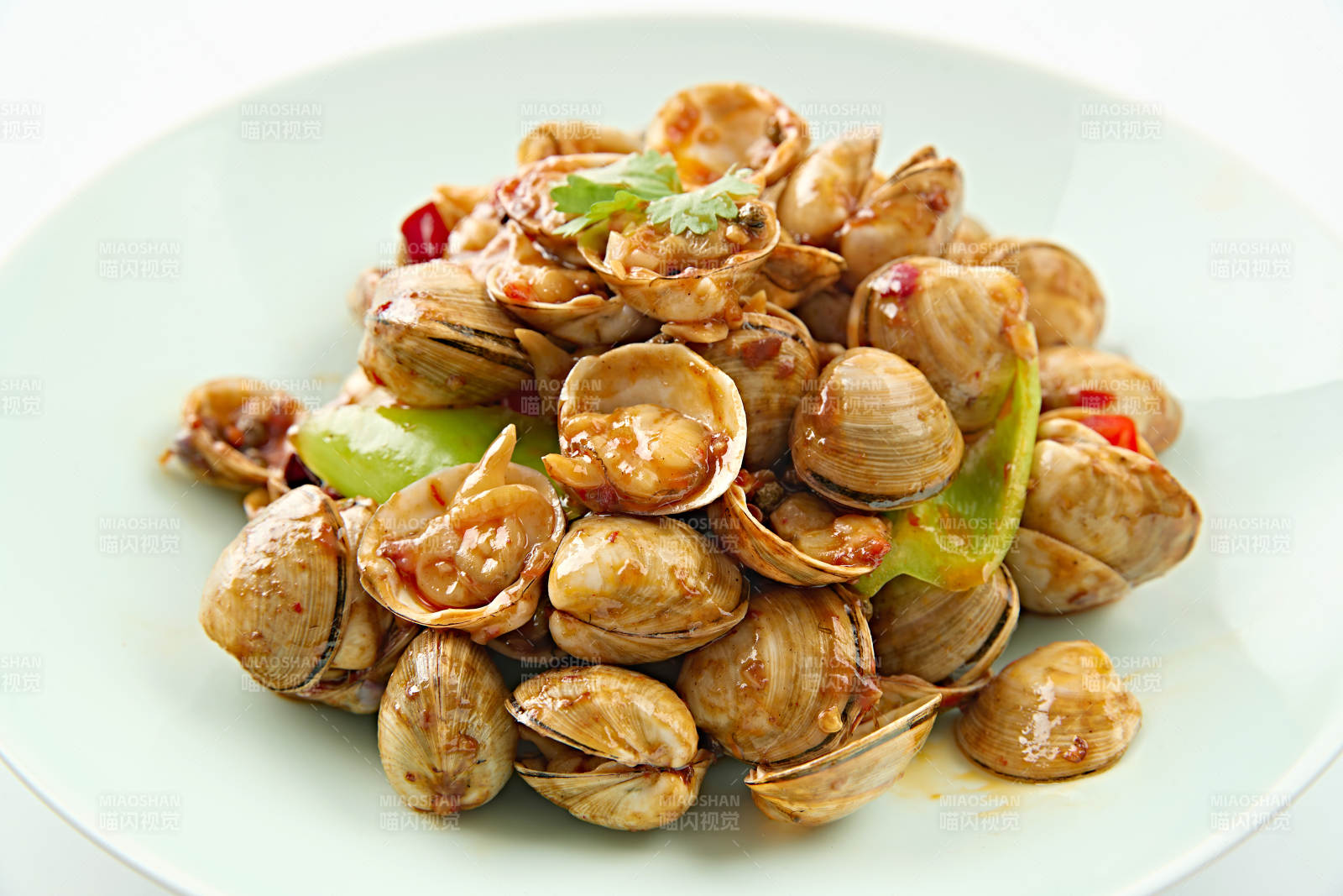 夏季大排档美食香辣超花蛤图片