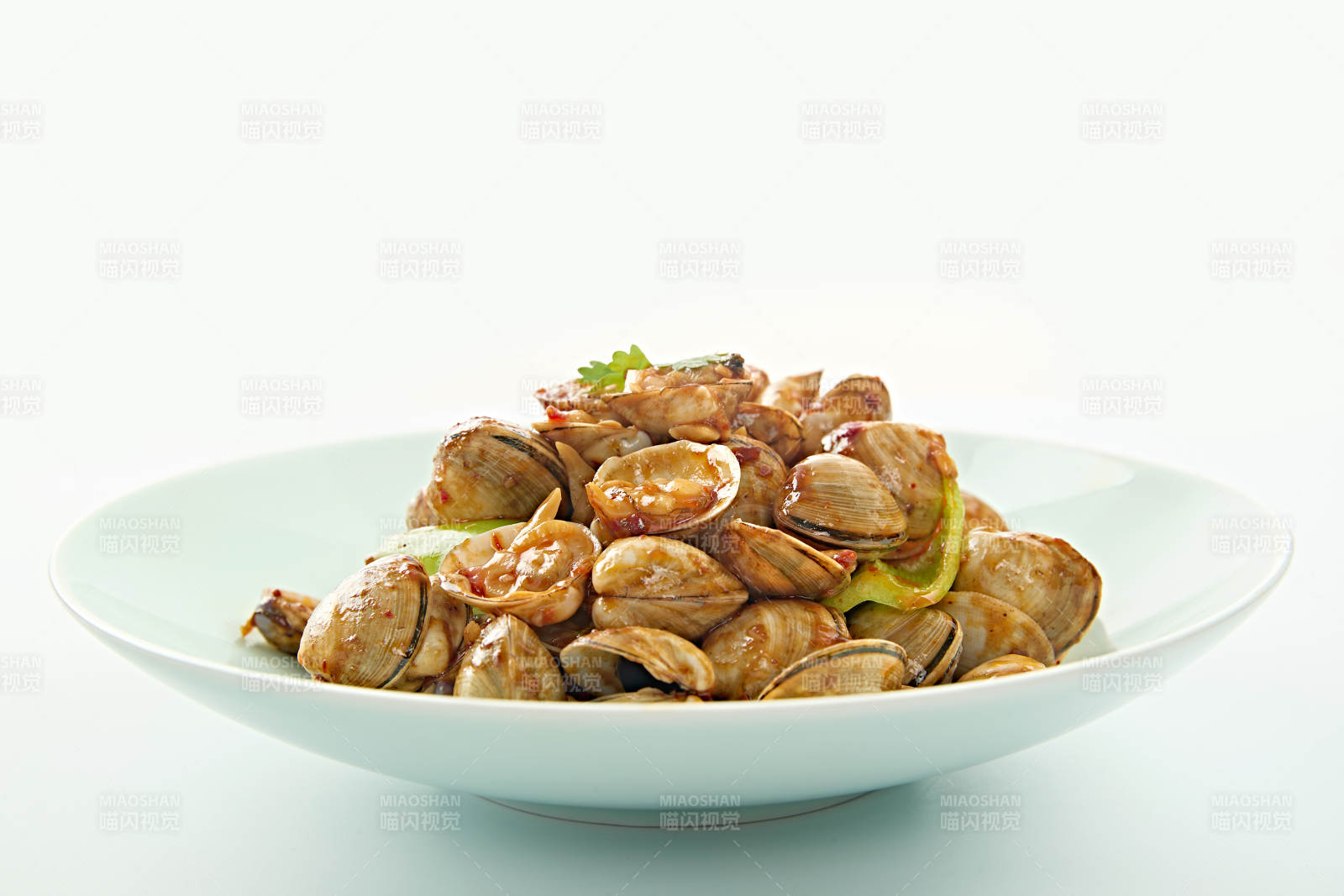 夏季大排档美食香辣超花蛤图片