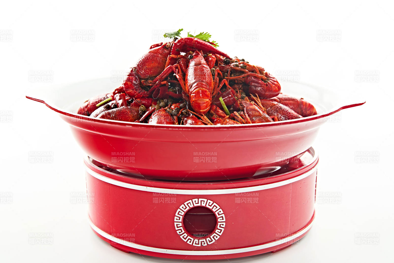 夏季大排档美食爆炒麻辣香辣小龙虾图片