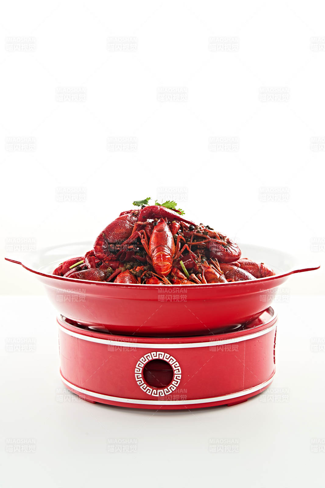 夏季大排档美食爆炒麻辣香辣小龙虾图片