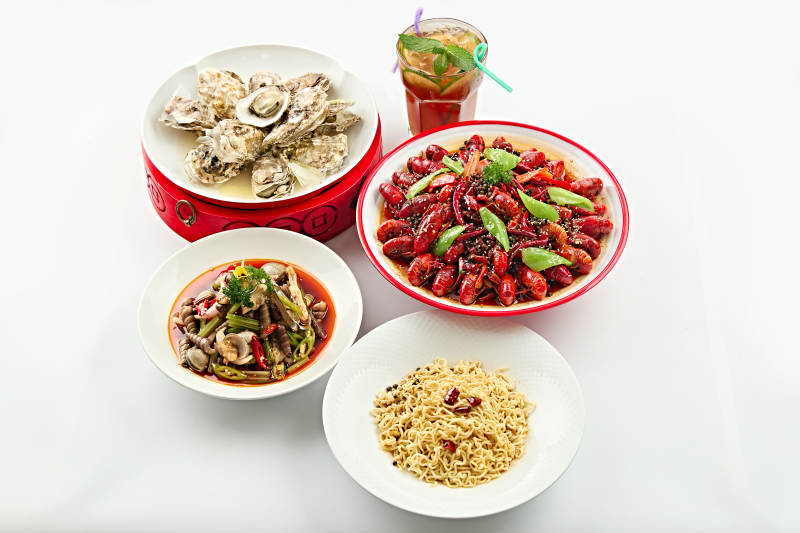 夏季大排档美食套餐海鲜美食图片