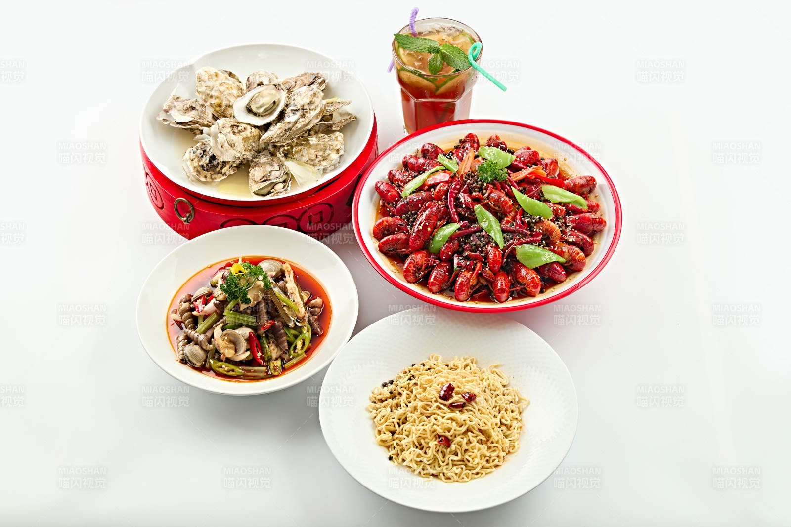 夏季大排档美食套餐海鲜美食图片