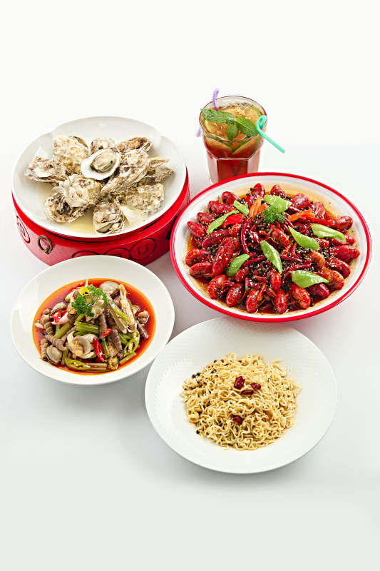 夏季大排档美食套餐海鲜美食图片