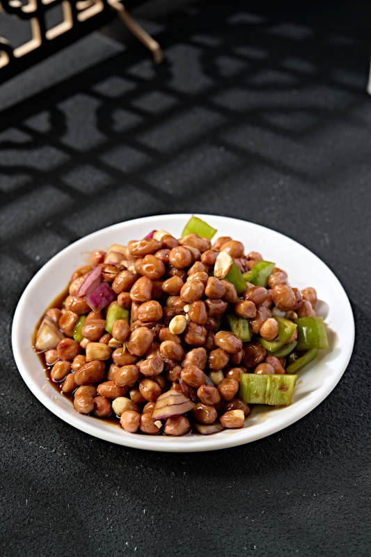 下酒小菜老醋花生米图片