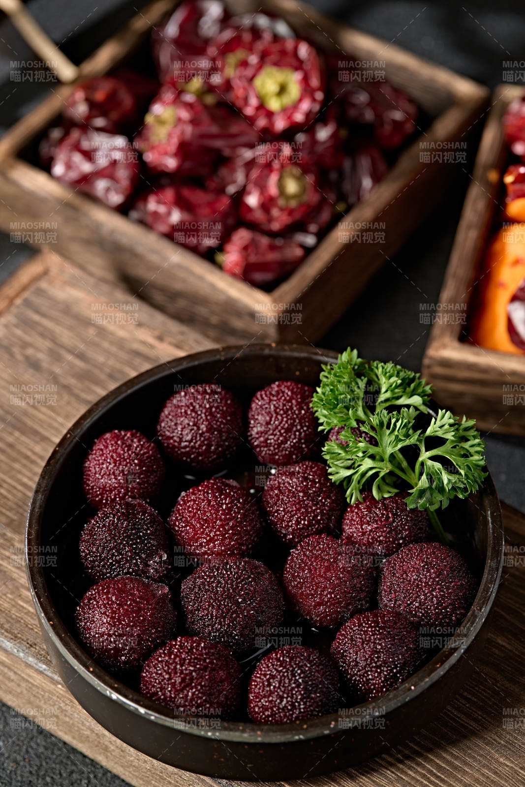 甜品水果糖水腌渍杨梅果图片