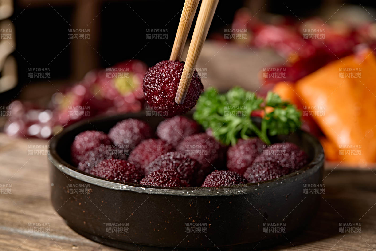 甜品水果糖水腌渍杨梅果图片