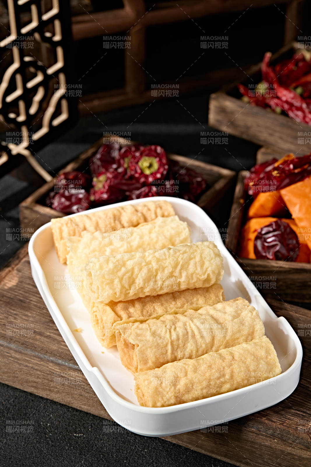 火锅食材油炸响铃卷图片