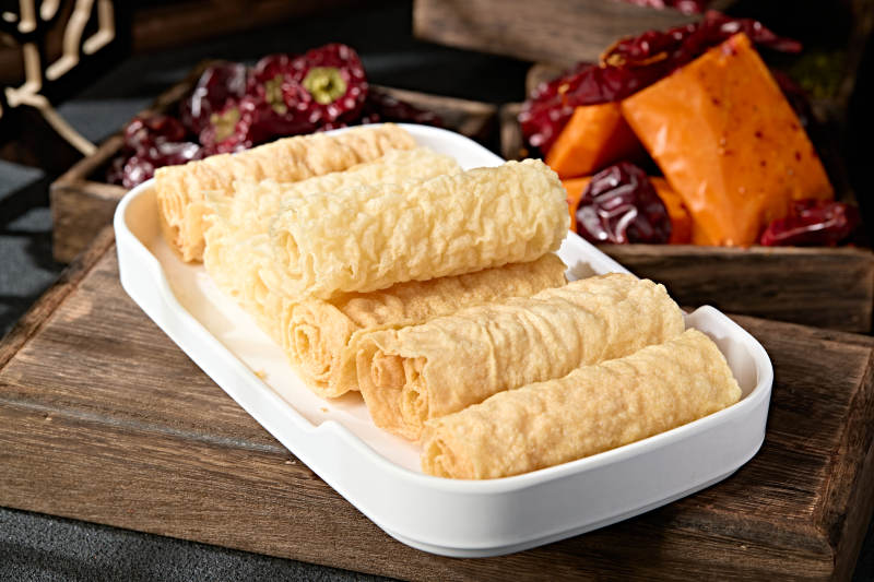 火锅食材油炸响铃卷图片