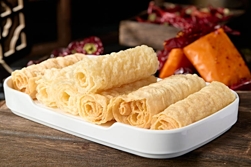火锅食材油炸响铃卷图片