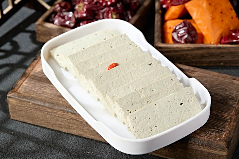 火锅食材鲜嫩土豆腐黑豆腐图片
