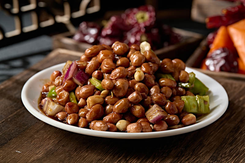 下酒小菜老醋花生米图片