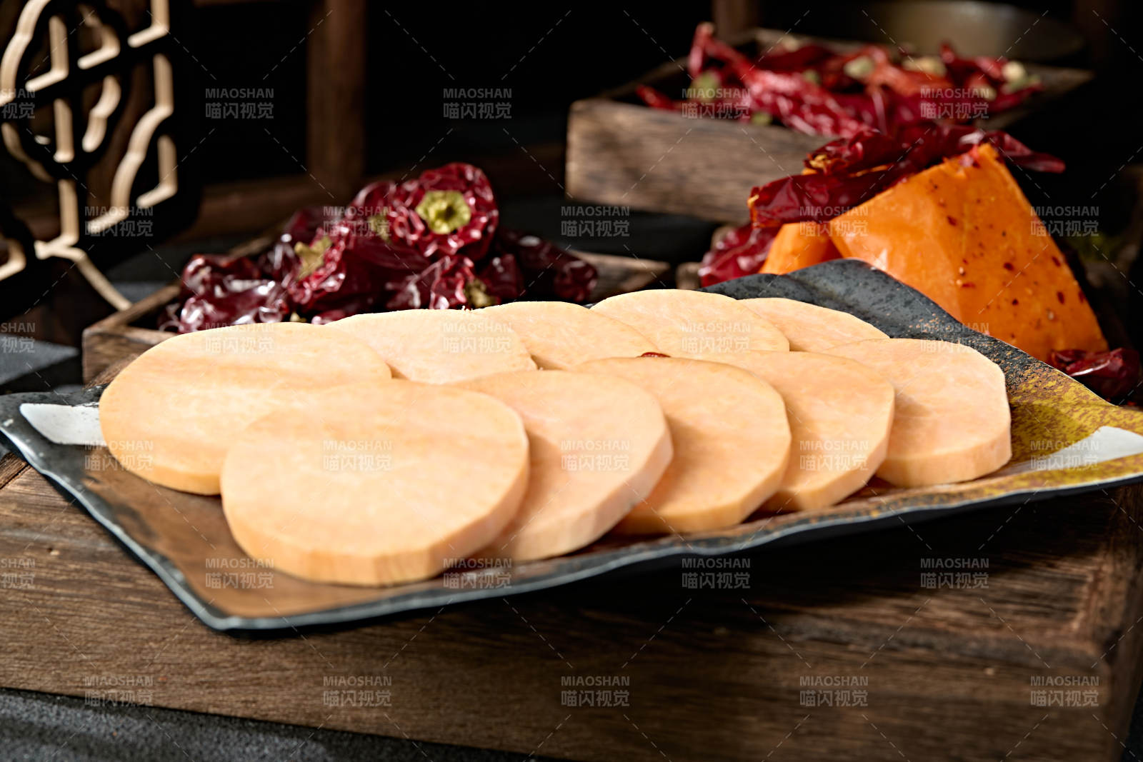 新鲜红薯切片图片