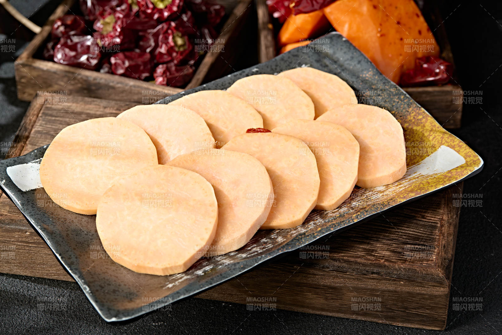 新鲜红薯切片图片