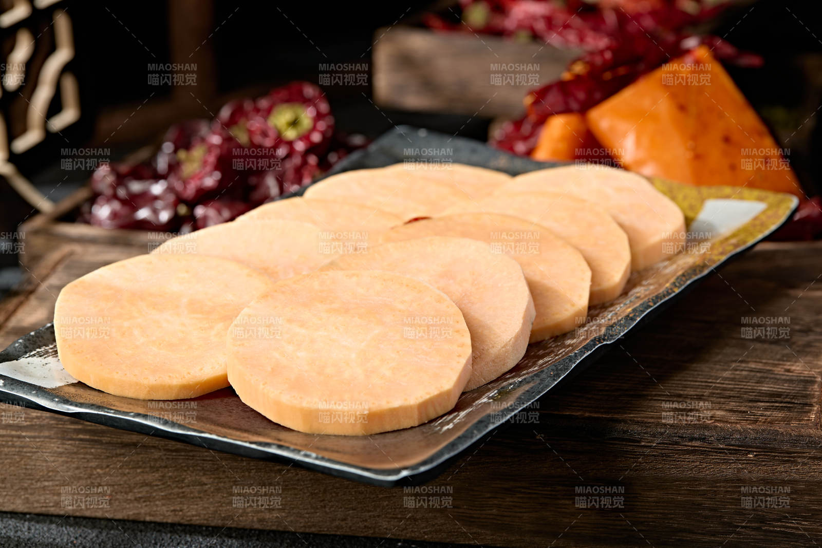 新鲜红薯切片图片