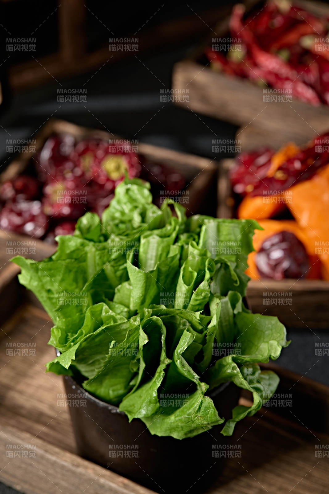 新鲜的油麦菜图片