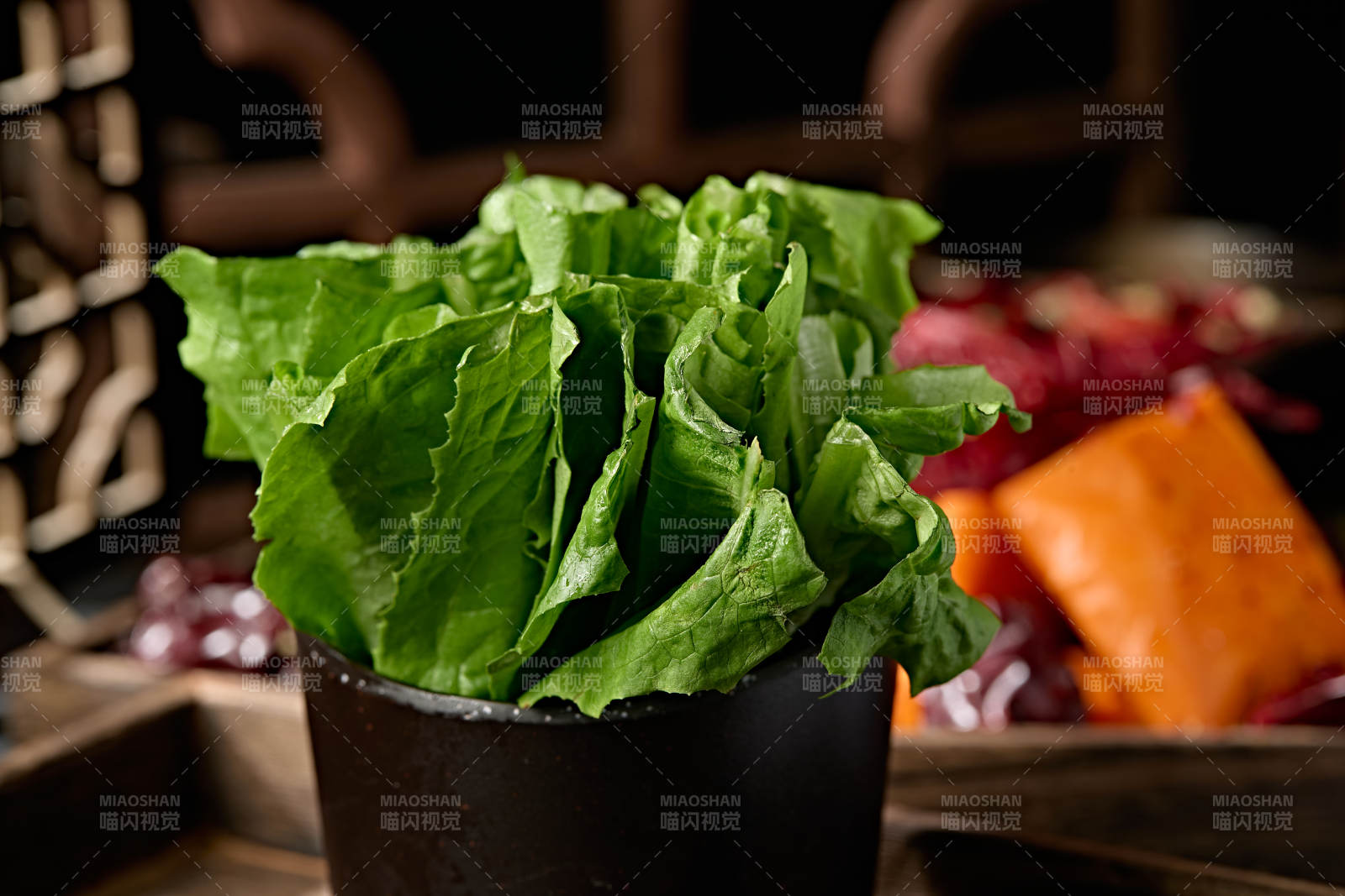 新鲜的油麦菜图片