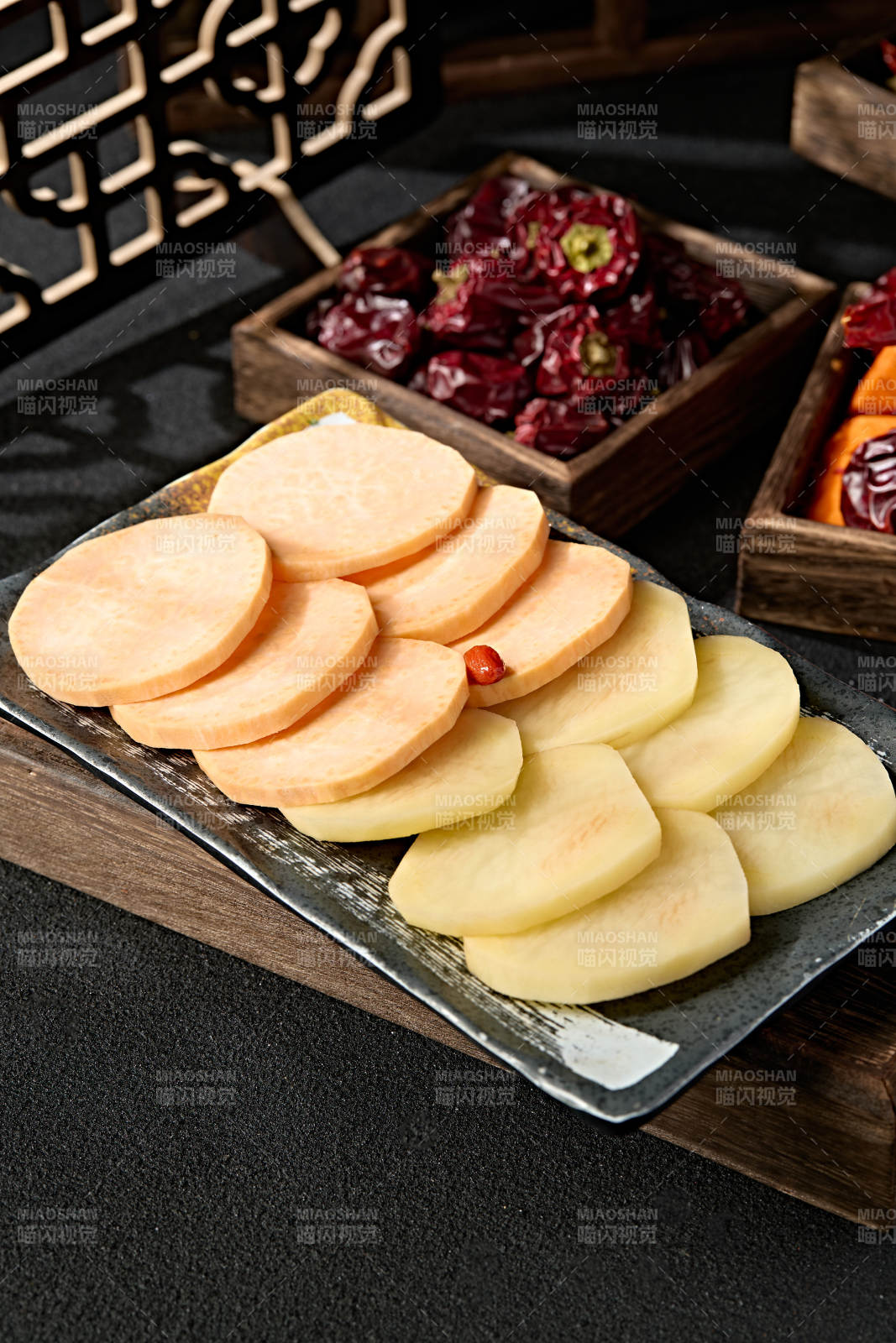 红薯片土豆片双拼图片