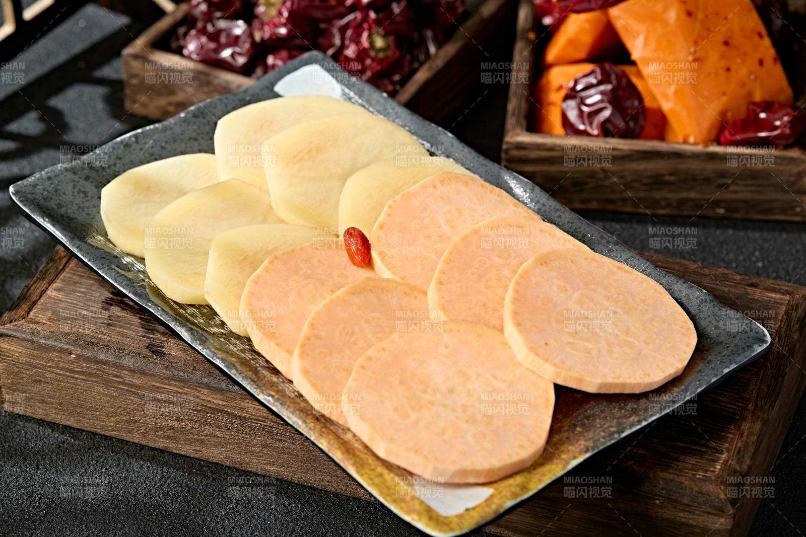 红薯片土豆片双拼图片