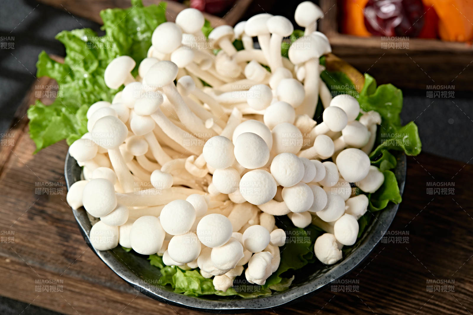 新鲜火锅配菜白玉海鲜菇图片