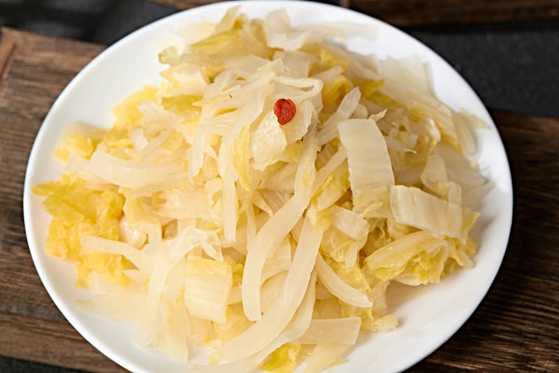 一盘东北积酸菜腌酸菜图片