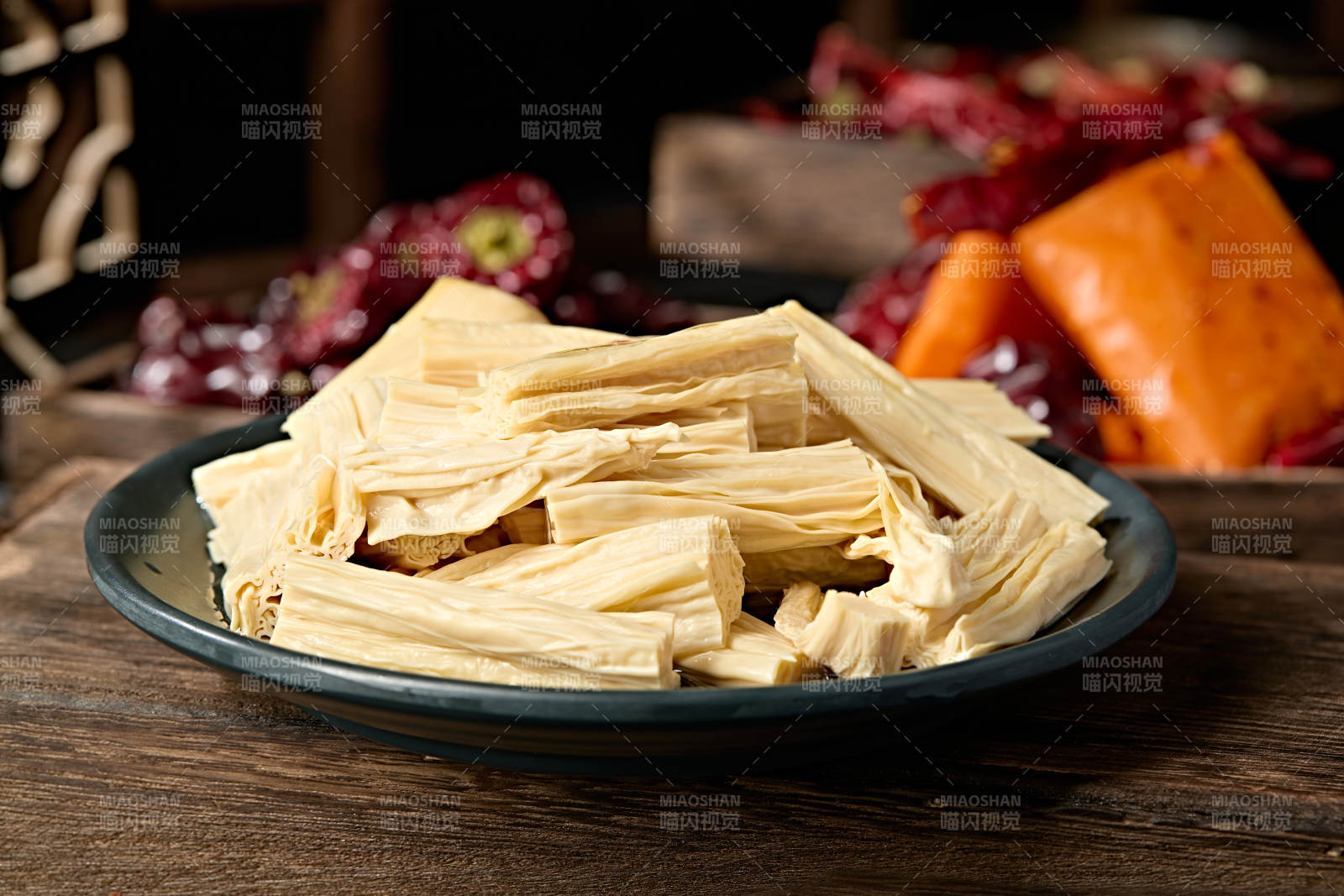 新鲜火锅配菜豆制品腐竹段图片