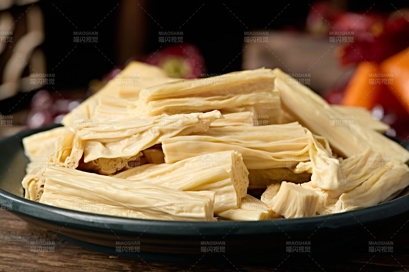 新鲜火锅配菜豆制品腐竹段图片