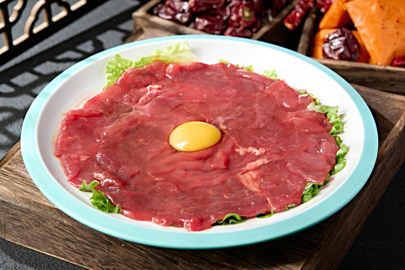 重庆火锅食材无菌蛋嫩滑牛上脑肉图片