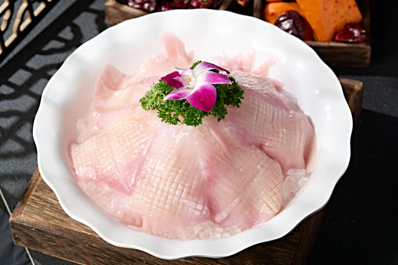 川渝火锅涮品食材鲜鱿鱼身鱿鱼板图片