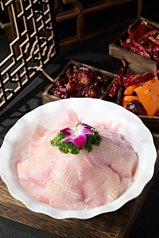川渝火锅涮品食材鲜鱿鱼身鱿鱼板图片