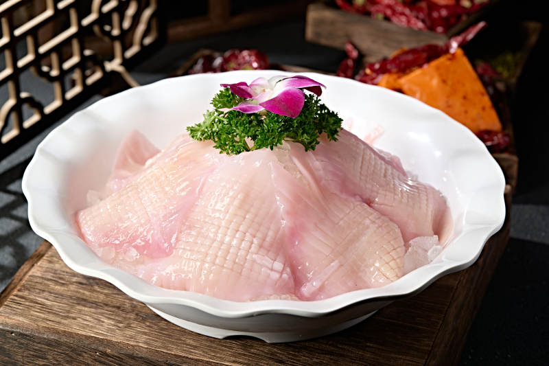 川渝火锅涮品食材鲜鱿鱼身鱿鱼板图片