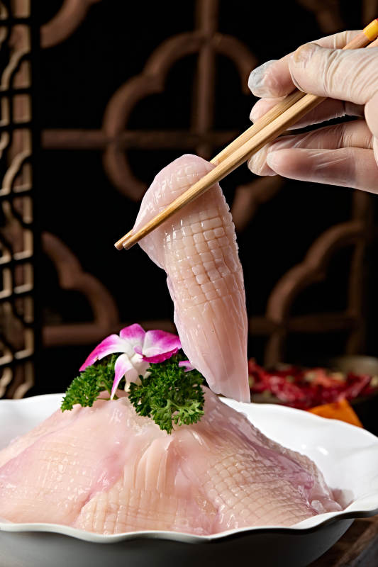 川渝火锅涮品食材鲜鱿鱼身鱿鱼板图片