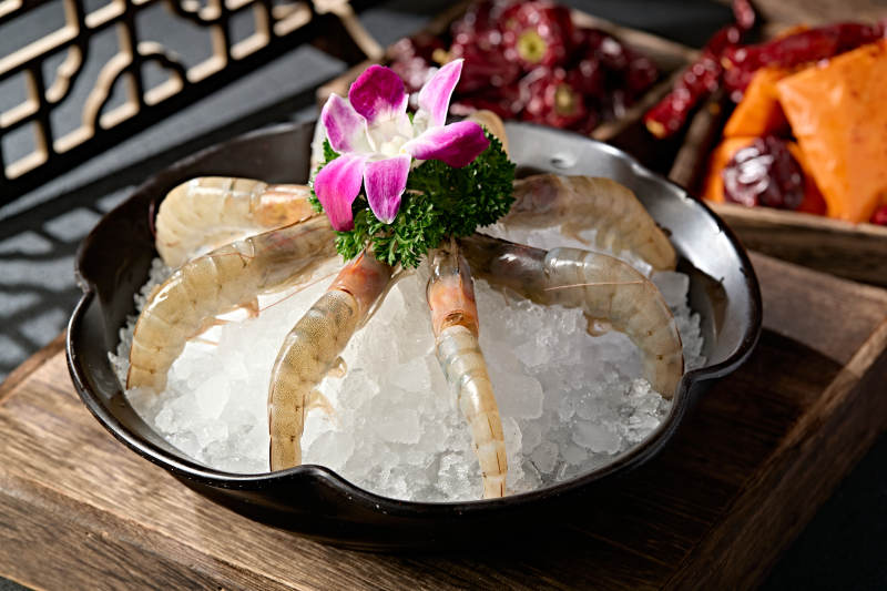 川渝火锅涮品食材生鲜大明虾图片