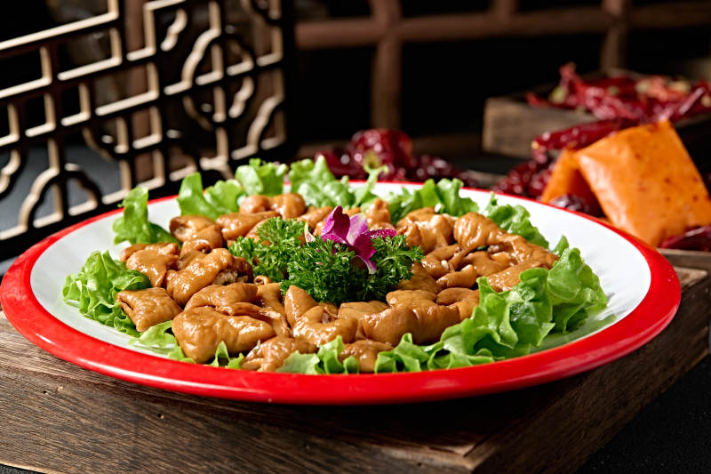 川渝火锅涮品食材卤汁猪大肠肥肠图片