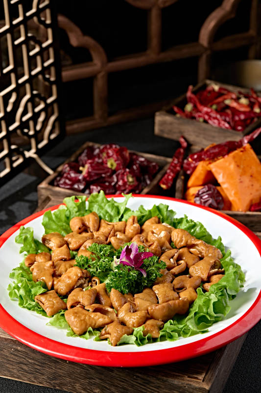 川渝火锅涮品食材卤汁猪大肠肥肠图片