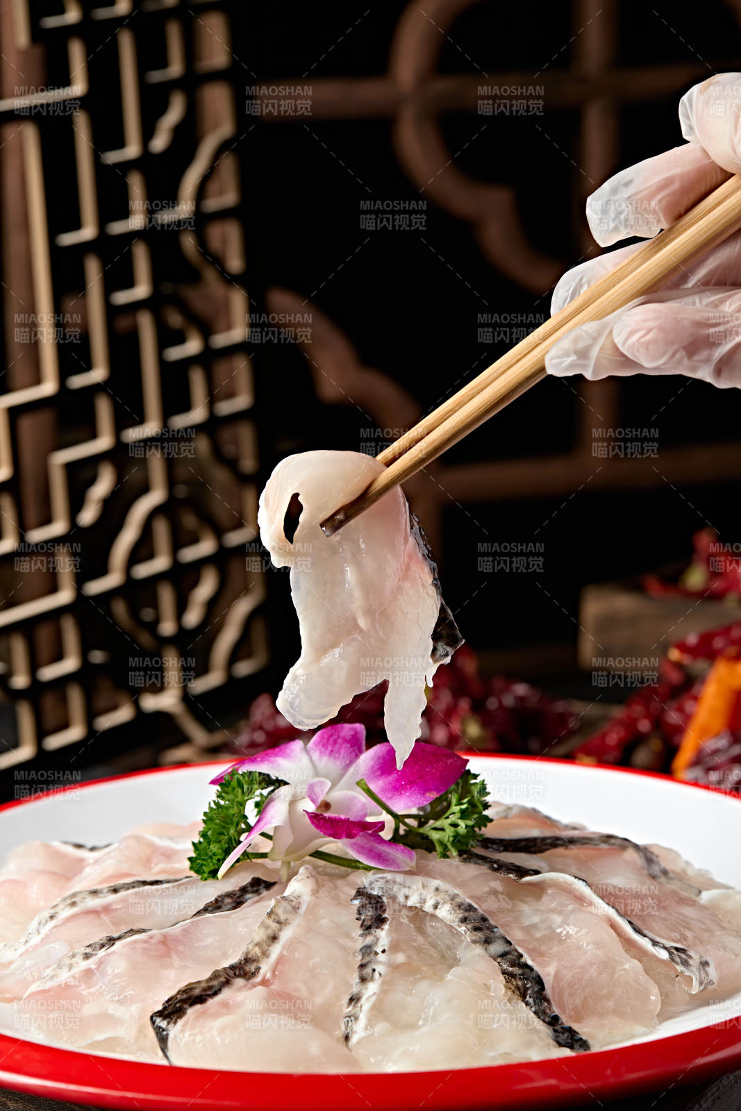 川渝火锅涮品食材生鲜草鱼片图片